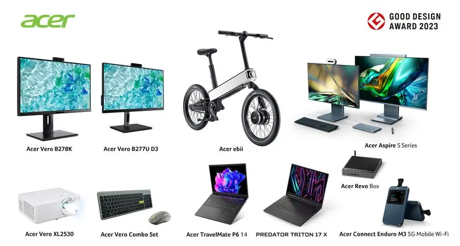 Acer’s ebii e-bike and computer products honored in 2023 Good Design Awards