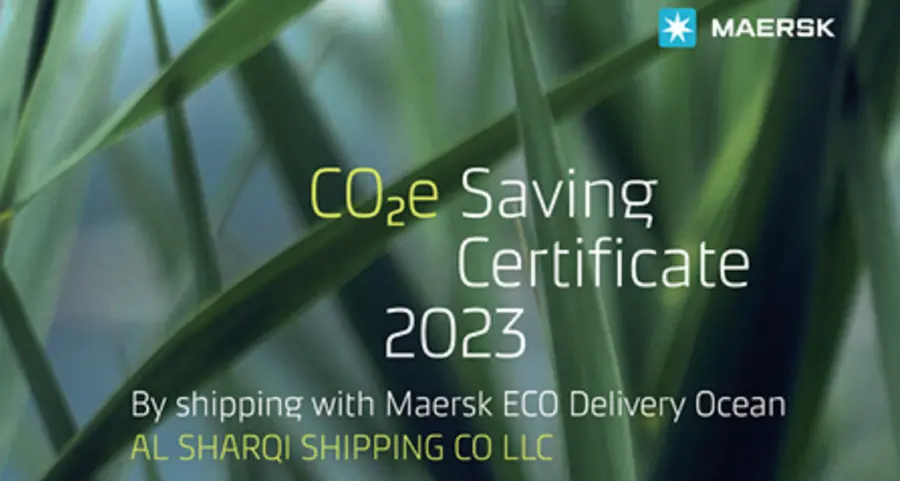 Al Sharqi Shipping achieves major environmental milestone with Maersk ECO delivery recognition