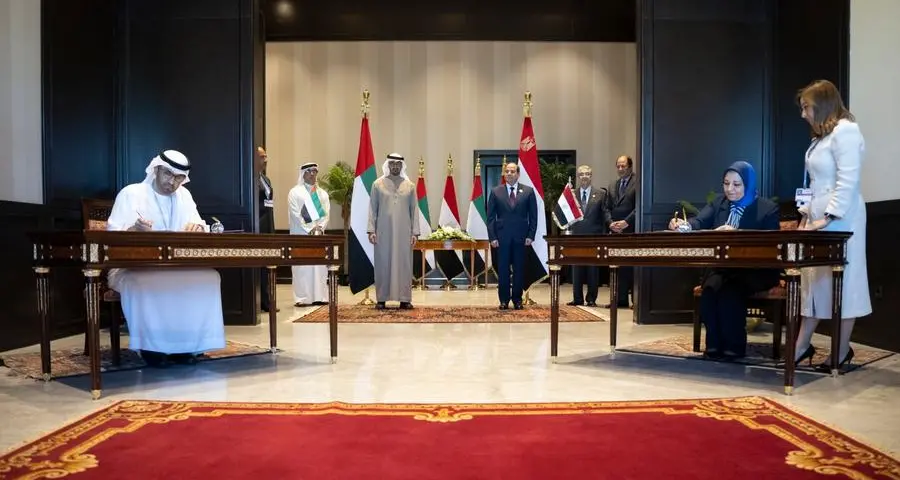 UAE President, Egyptian counterpart witness signing of agreement to develop one of world’s largest onshore wind projects in Egypt