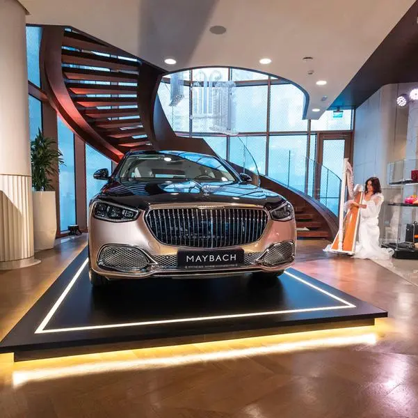 Nasser Bin Khaled Automobiles hosts a special display for the new Mercedes-Maybach EQS SUV in Qatar