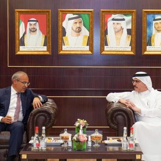 Saeed Mohammed Al Tayer & the Azerbaijani Minister of Economy, discuss bilateral relations in energy sector and business opportunities