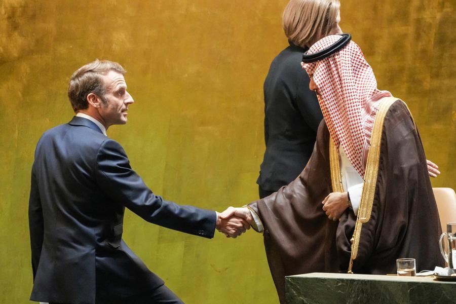 Saudi Arabia and France push unified Palestinian authority, international mission for peace