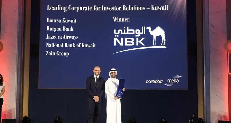NBK Named Leading Corporate for Investor Relations in Kuwait