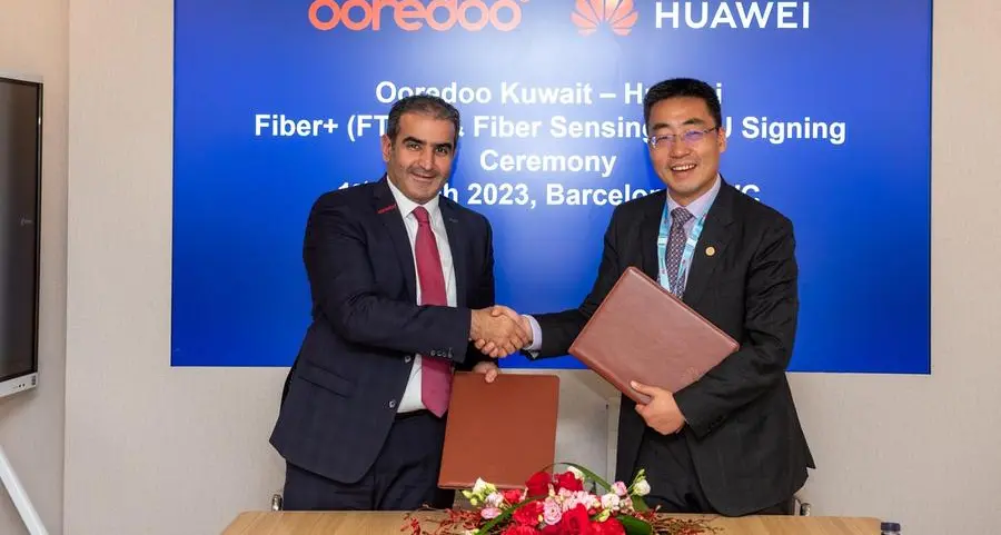 Ooredoo and Huawei sign agreement to jointly develop fiber-optic sensing smart solution