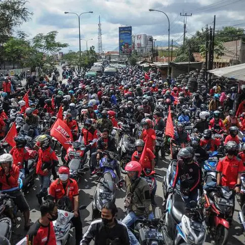 Indonesian workers stage rallies over passage of controversial jobs bill