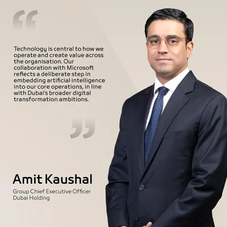Dubai Holding to deliver first enterprise-scale AI deployment of its kind in the Middle East and Africa supported by Microsoft
