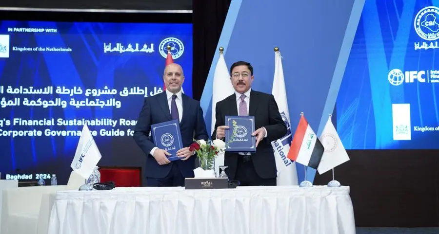 IFC and Central Bank of Iraq join forces to improve sustainable financing in Iraq