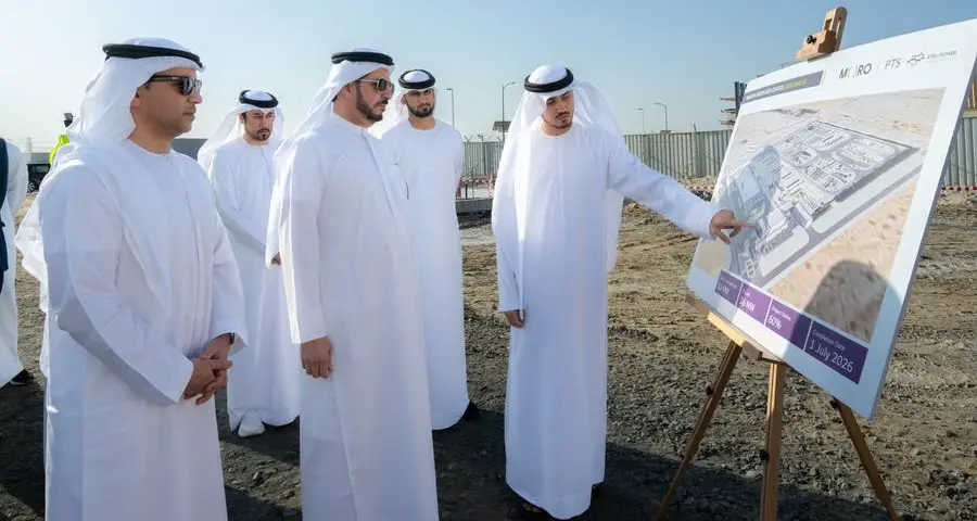 HE Saeed Mohammed Al Tayer reviews construction progress at Moro Hub’s new Green Data Centre in Warsan