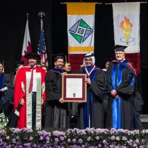 Texas A&M University presents former Energy & Industry minister with honorary doctorate