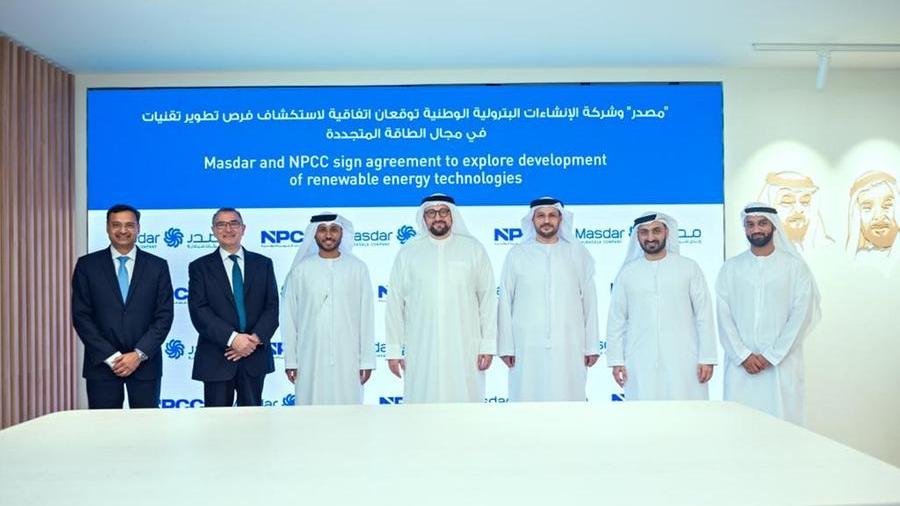Masdar and NPCC agree to explore renewable energy opportunities