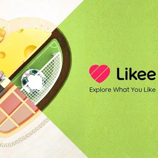 Likee's refreshed logo and slogan invite users to explore their interests