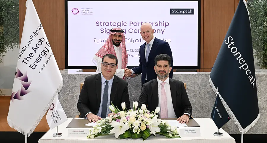 The Arab Energy Fund and Stonepeak enter $1bln atrategic partnership to advance energy infrastructure across the Middle East
