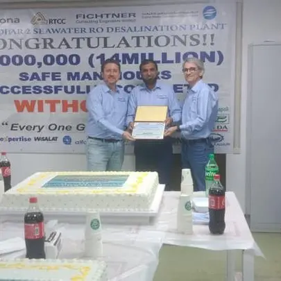 Acciona celebrates 14mln hours without injuries during the construction of the Al Khobar 2 desalination plant