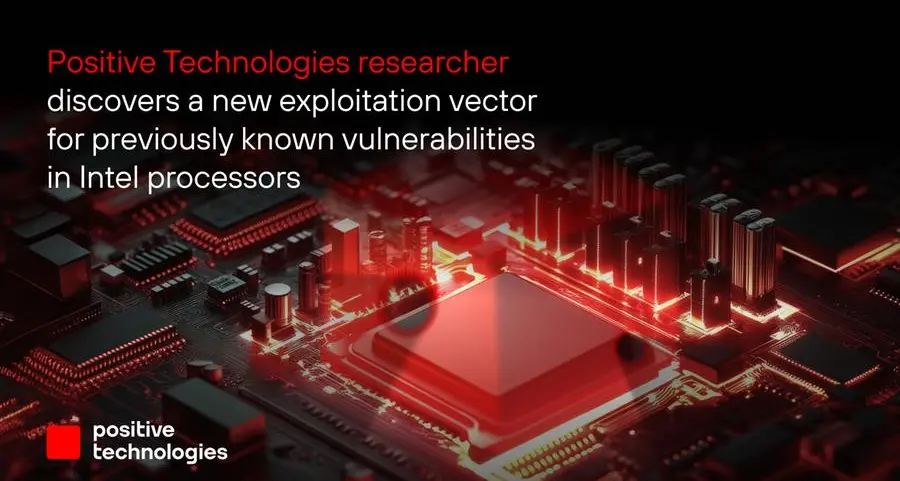 Positive Technologies researcher discovers a new exploitation vector for previously known vulnerabilities in Intel processors