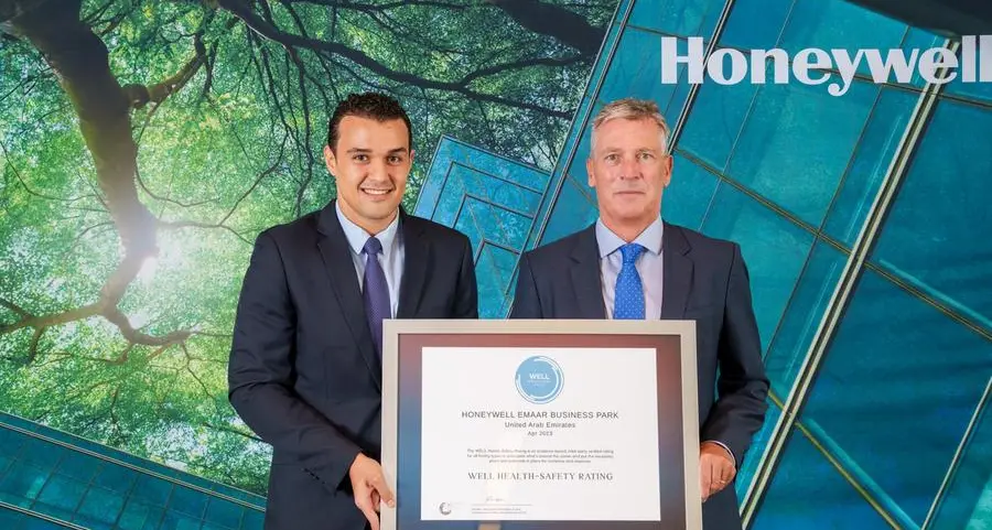 Honeywell achieves its first well health-safety rating from the International Well Building Institute at UAE office