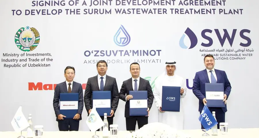 Abu Dhabi Sustainable Water Solutions-led consortium to develop Uzbekistan's largest wastewater treatment plant