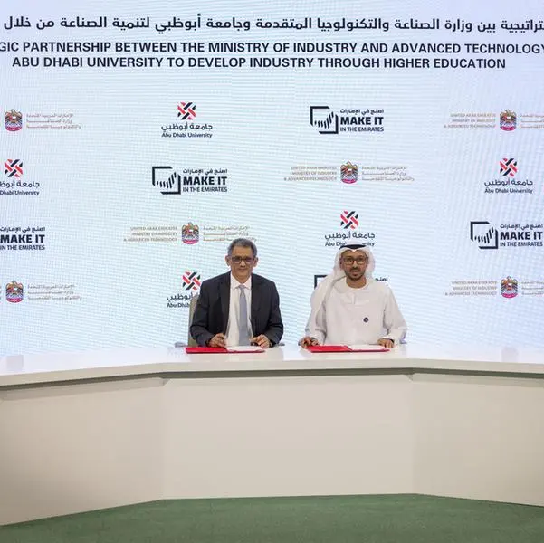 Abu Dhabi University signs MoU with Ministry of Industry and Advanced Technology