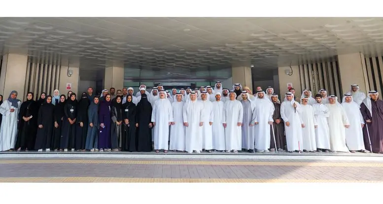 HE Saeed Mohammed Al Tayer meets some of DEWA’s employees of determination during an inclusion event