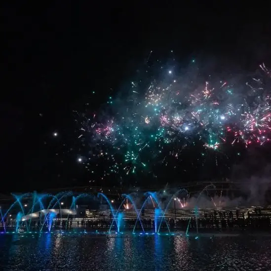 Arab Developers Holding inaugurates the largest dancing fountain in Egypt within \"Nyoum October\" project