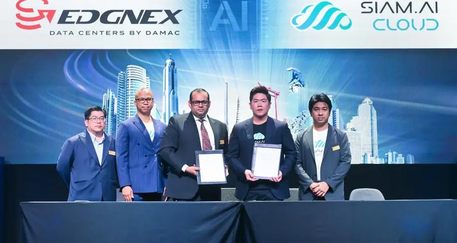 EDGNEX Data Centers by DAMAC partners with Siam.AI