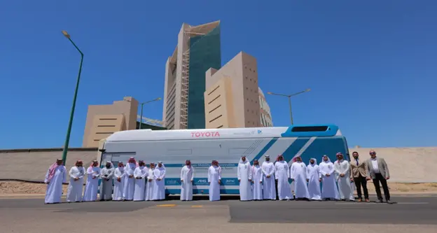 Abdul Latif Jameel Motors and Toyota Motor Corporation launch public hydrogen bus trial in Yanbu