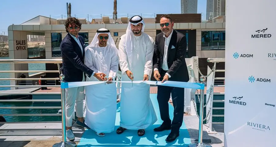 MERED launches Abu Dhabi’s first floating sales gallery on Al Reem Island as gateway to Riviera Residences