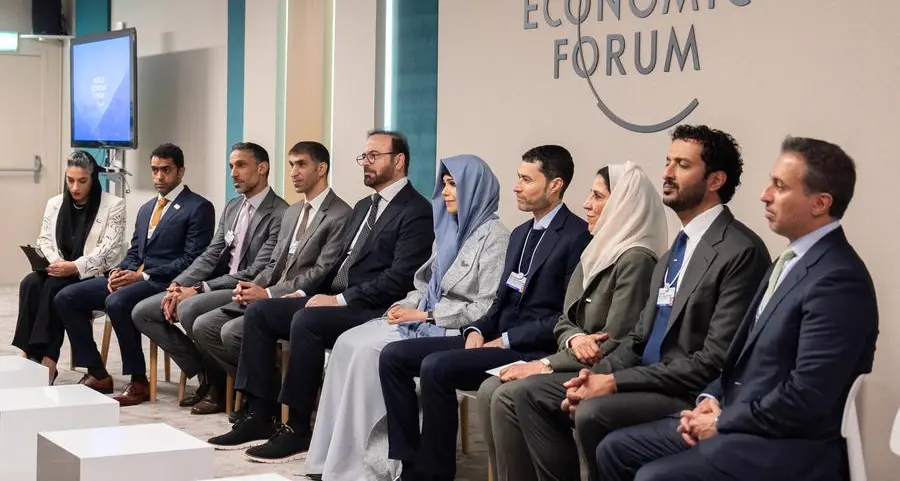 UAE delegation meets Klaus Schwab at the World Economic Forum in Davos 2025