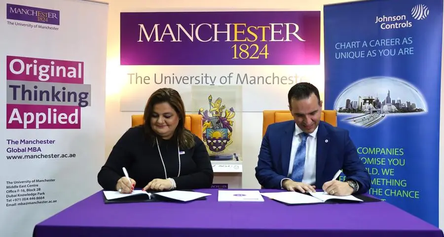 The University of Manchester Middle East Centre and Johnson Controls, Dubai sign MoU