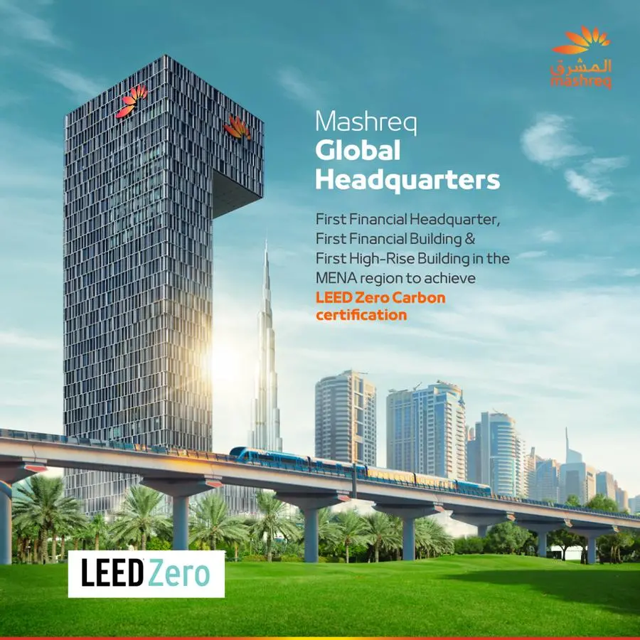 JLL and Mashreq collaborate to achieve LEED zero carbon status for the bank’s global headquarters