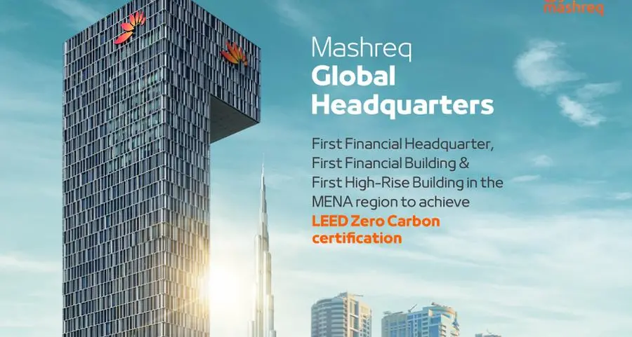 JLL and Mashreq collaborate to achieve LEED zero carbon status for the bank’s global headquarters