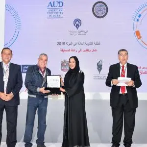 DPC, American University in Dubai honour winners of competition for High School students