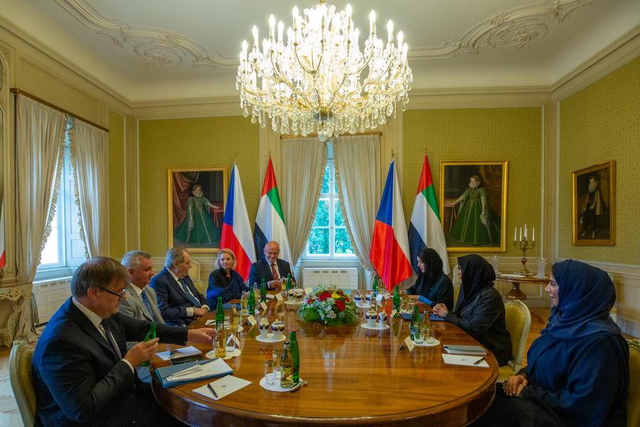 Latifa bint Mohammed se setkává s prezidentem České republiky