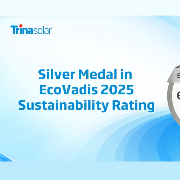 Trinasolar wins EcoVadis 2025 silver medal for outstanding sustainability performance