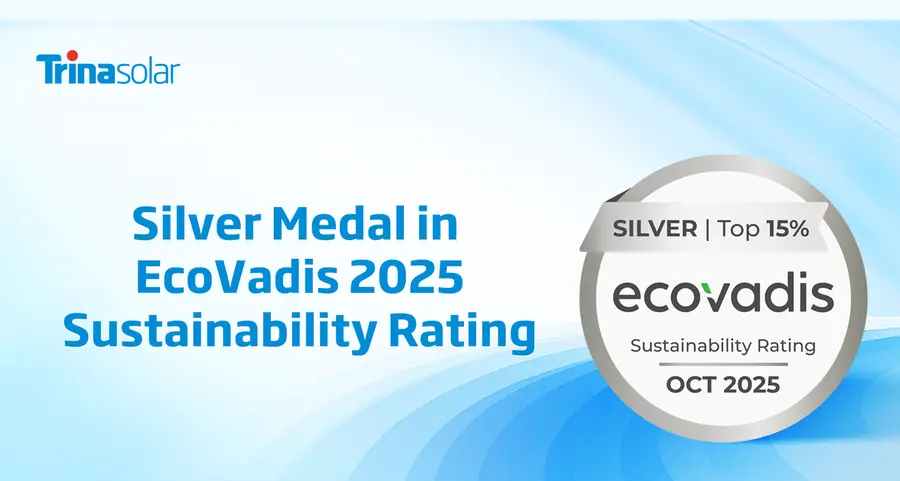 Trinasolar wins EcoVadis 2025 silver medal for outstanding sustainability performance