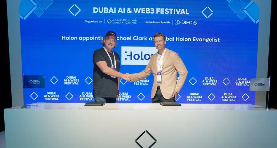 Holon appoints Michael Clark as Global Holon Evangelist, at Dubai AI & Web3 Festival 2024