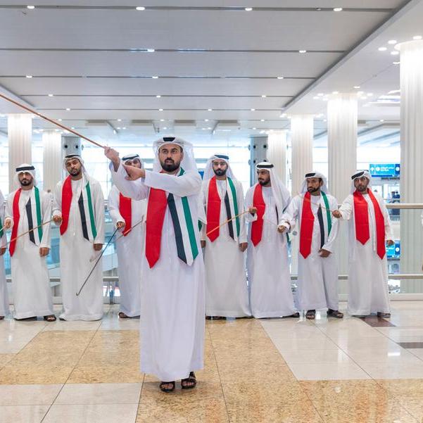 Dubai Airports celebrates historic UAE 51st National Day with the airport community in traditional Emirati style