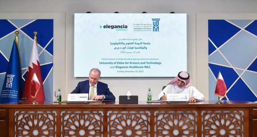 University of Doha for Science and Technology and Elegancia Healthcare sign MoU