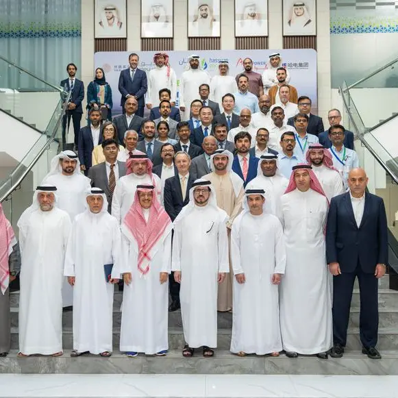 HE Saeed Al Tayer inspects progress on the first phase of the desalination plant project in Hassyan complex