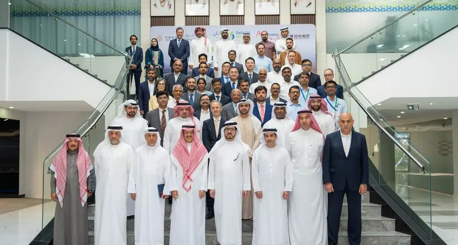 HE Saeed Al Tayer inspects progress on the first phase of the desalination plant project in Hassyan complex