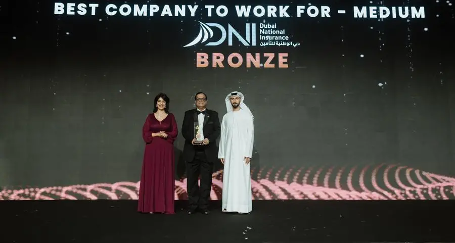 Dubai National Insurance awarded Best Company to Work For at the Employee Happiness Awards 2025