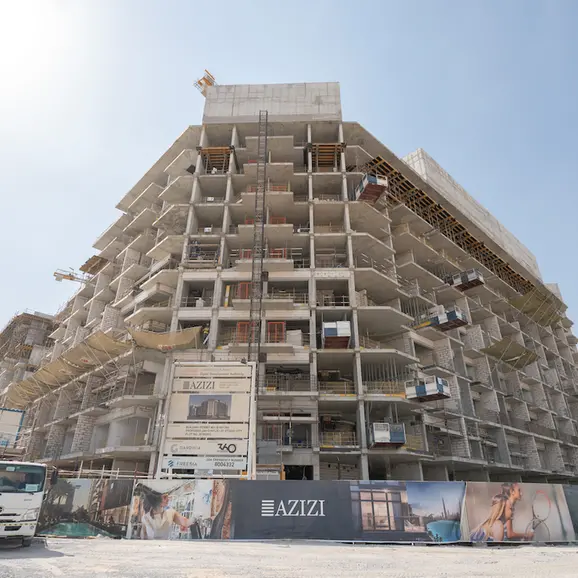 Azizi Developments’ Beach Oasis reaches 55% construction milestone