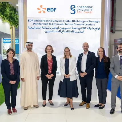 Sorbonne University Abu Dhabi and Électricité de France forge sustainability-focused partnership to support UAE’s clean energy future and talent development