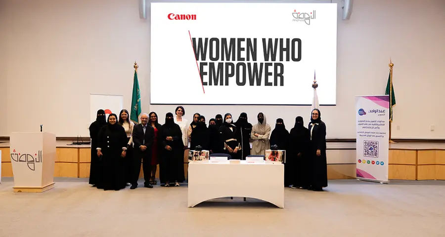 Canon Middle East and AlNahda Fuel Vision 2030 by empowering Saudi women in creative sectors