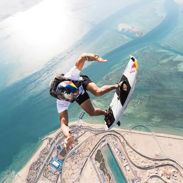 Abu Dhabi makes waves with the world’s highest skydive-to-surf jump