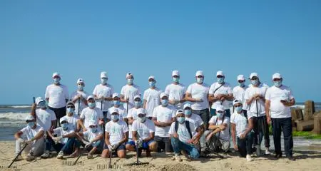 Lafarge Egypt continues environmental endeavors collecting plastic pollution in Egypt's beaches