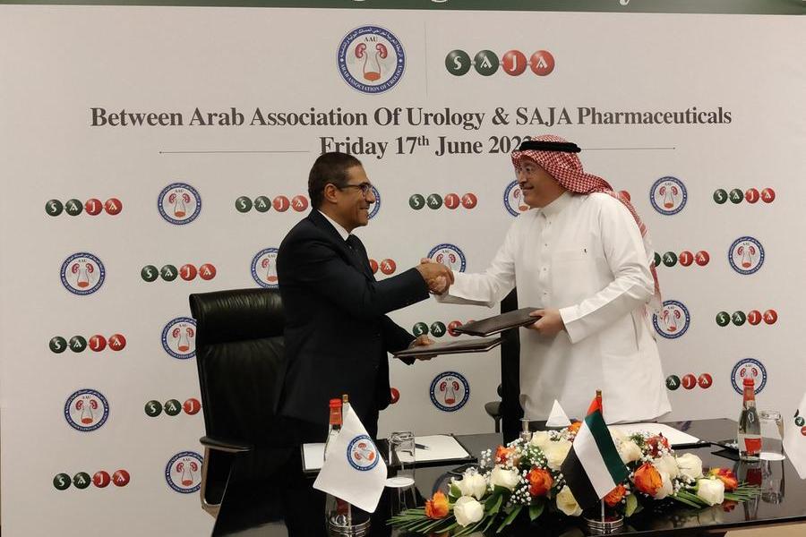 توقع الجمعية العربية لجراحة المسالك البولية مذكرة تفاهم مع شركة SAJA Pharmaceuticals لتثقيف الجمهور حول جراحة المسالك البولية