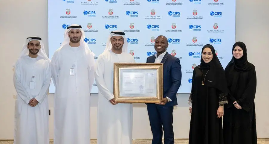 Abu Dhabi Accountability Authority awarded with Corporate Ethical Procurement and Supply Certification at the Chartered Institute of Procurement and Supply Awards 2024