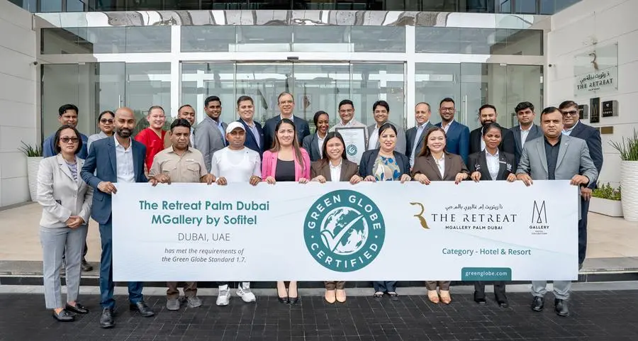 MGallery The Retreat Palm Dubai achieves Green Globe Certification