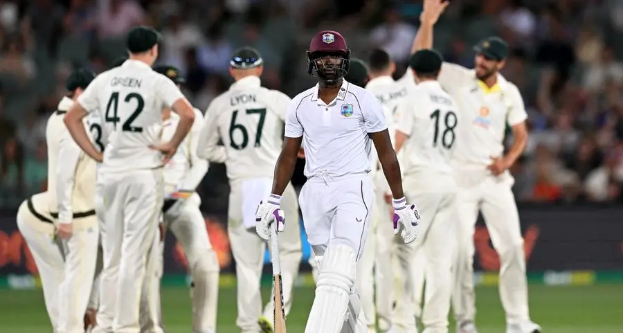 West Indies out for 77 as dominant Australia win 2nd Test