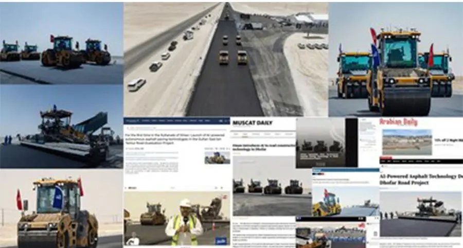 XCMG Digital & Intelligent Road Construction solutions support Oman's first AI-powered autonomous asphalt paving demonstration